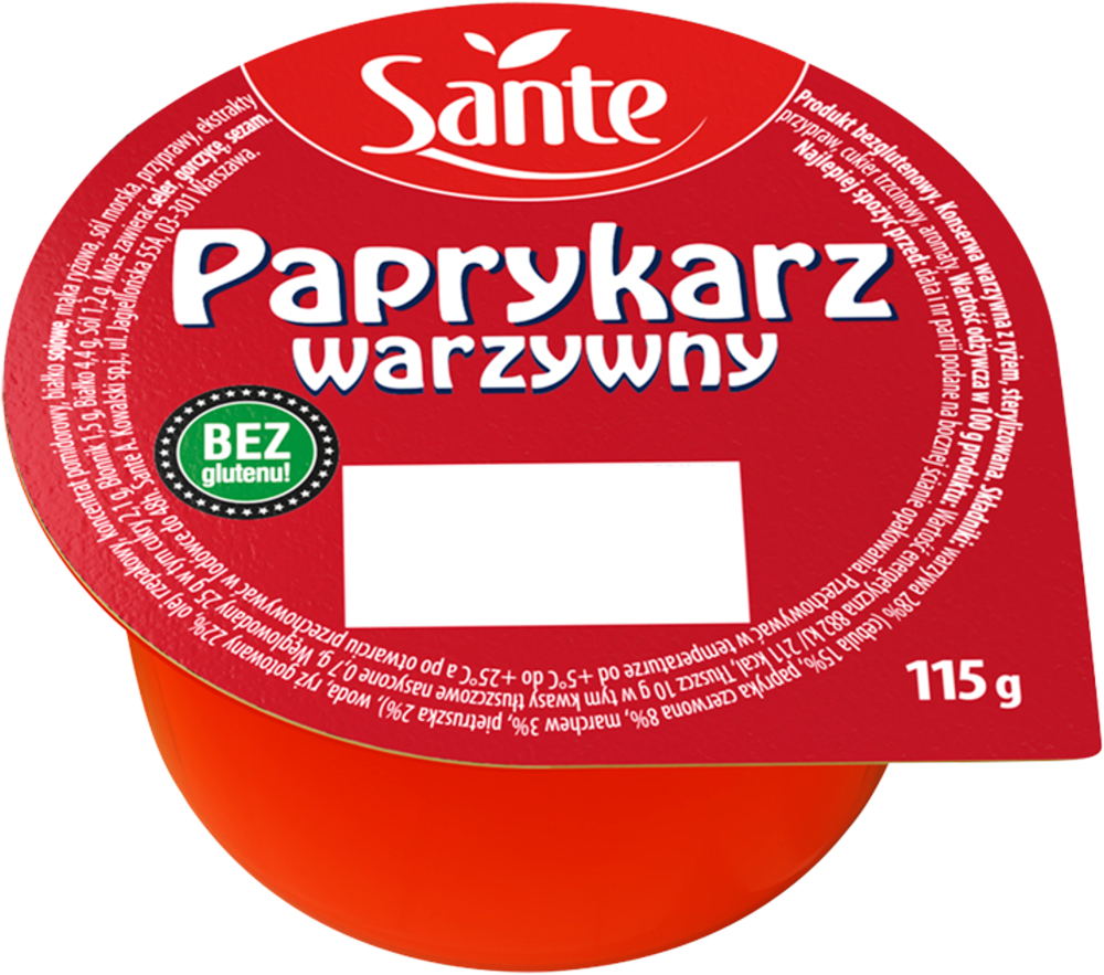 Paprykarz warzywny Sante, 115g