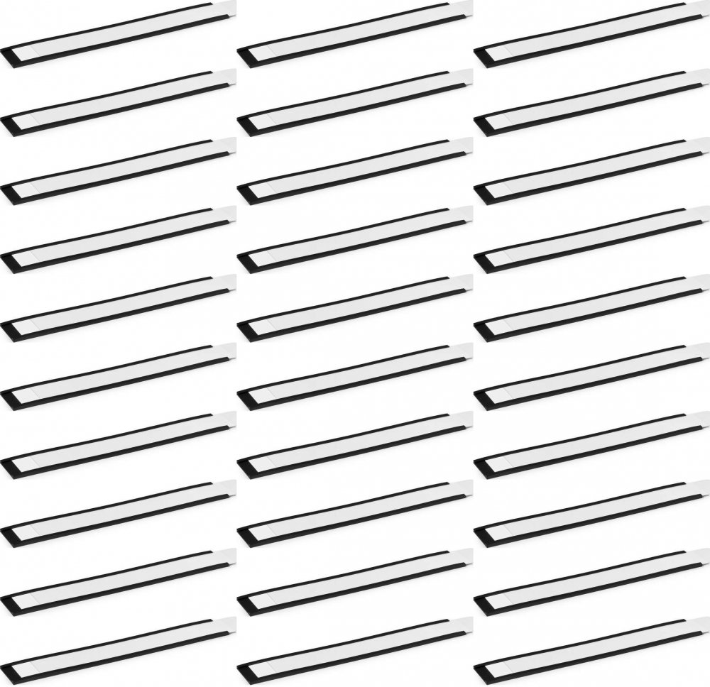 2x Listwa magnetyczna Durable C-profile, 30x200mm, 50 sztuk, antracytowy