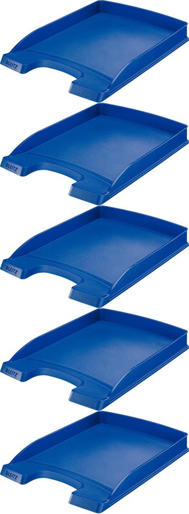 5x Półka na dokumenty Leitz Plus Slim, A4, plastikowe, niebieski