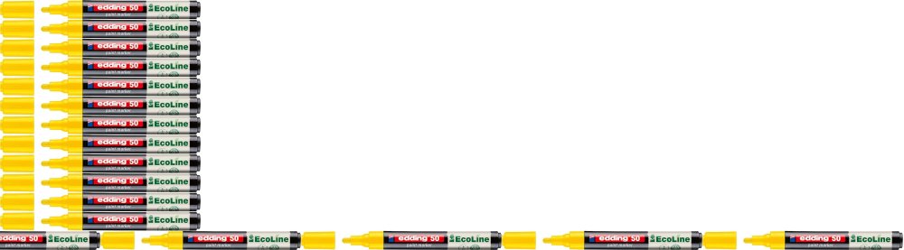 20x Marker olejowy edding 50 EcoLine, okrągła, 2-3mm, żółty