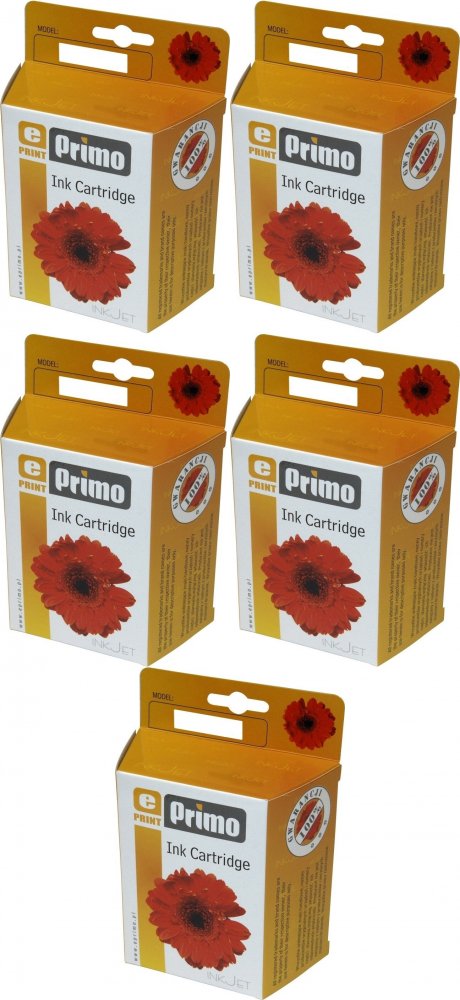 5x Tusz ePrimo eCI520N (2932B001, PGI520BK), 19ml, black (czarny)