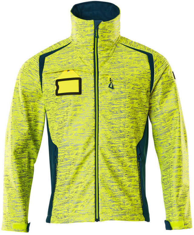 Kurtka odblaskowa softshell Mascot Accelerate Safe 19202-291, wodoodporna, rozmiar XL, żółto-niebieski