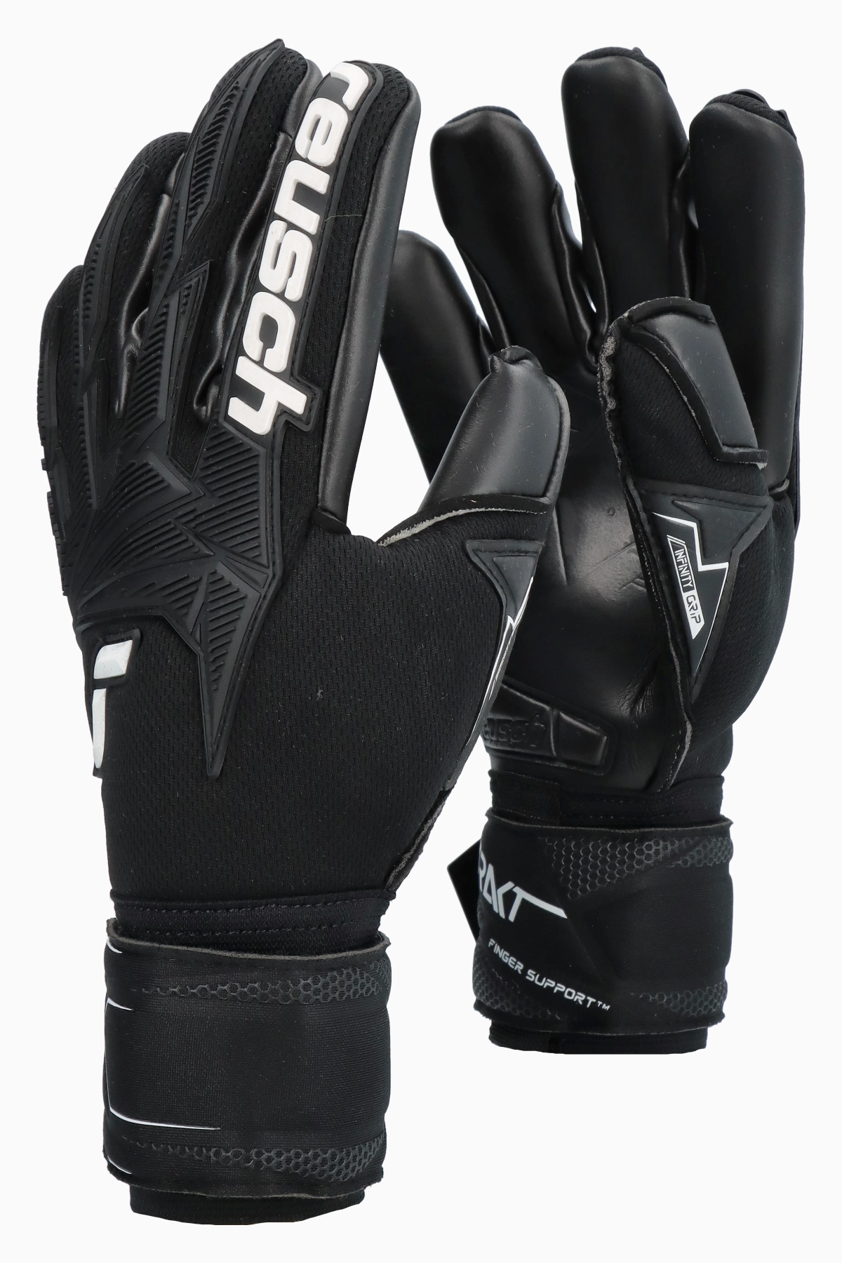 Rękawice Reusch Attrakt Freegel Infinity Finger Support - Czarny