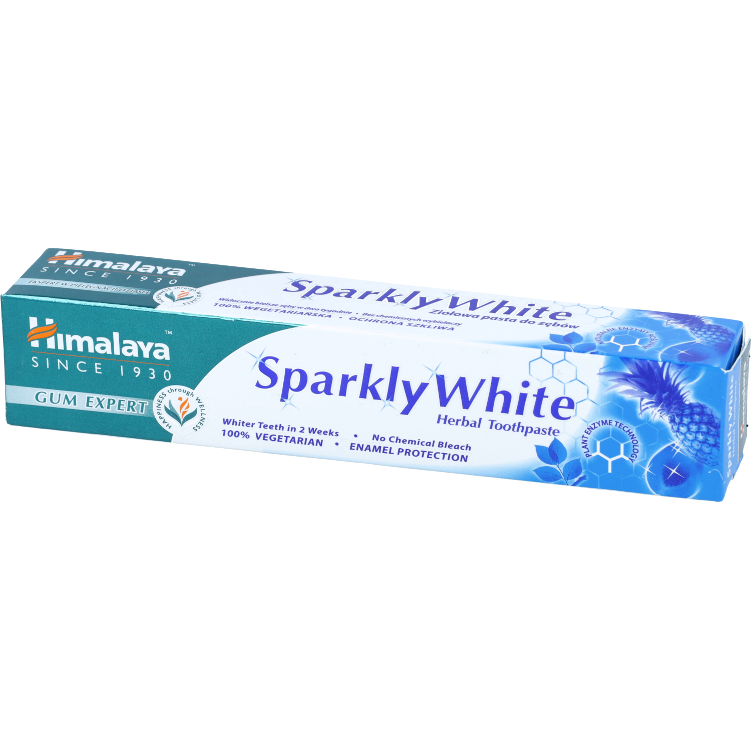 Himalaya sparkly white - pasta wybielająca do mycia zębów, lśniąca biel, 75 ml
