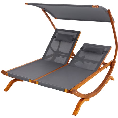 Zahradní lehátko PIONZA DV-106SL - Šedé