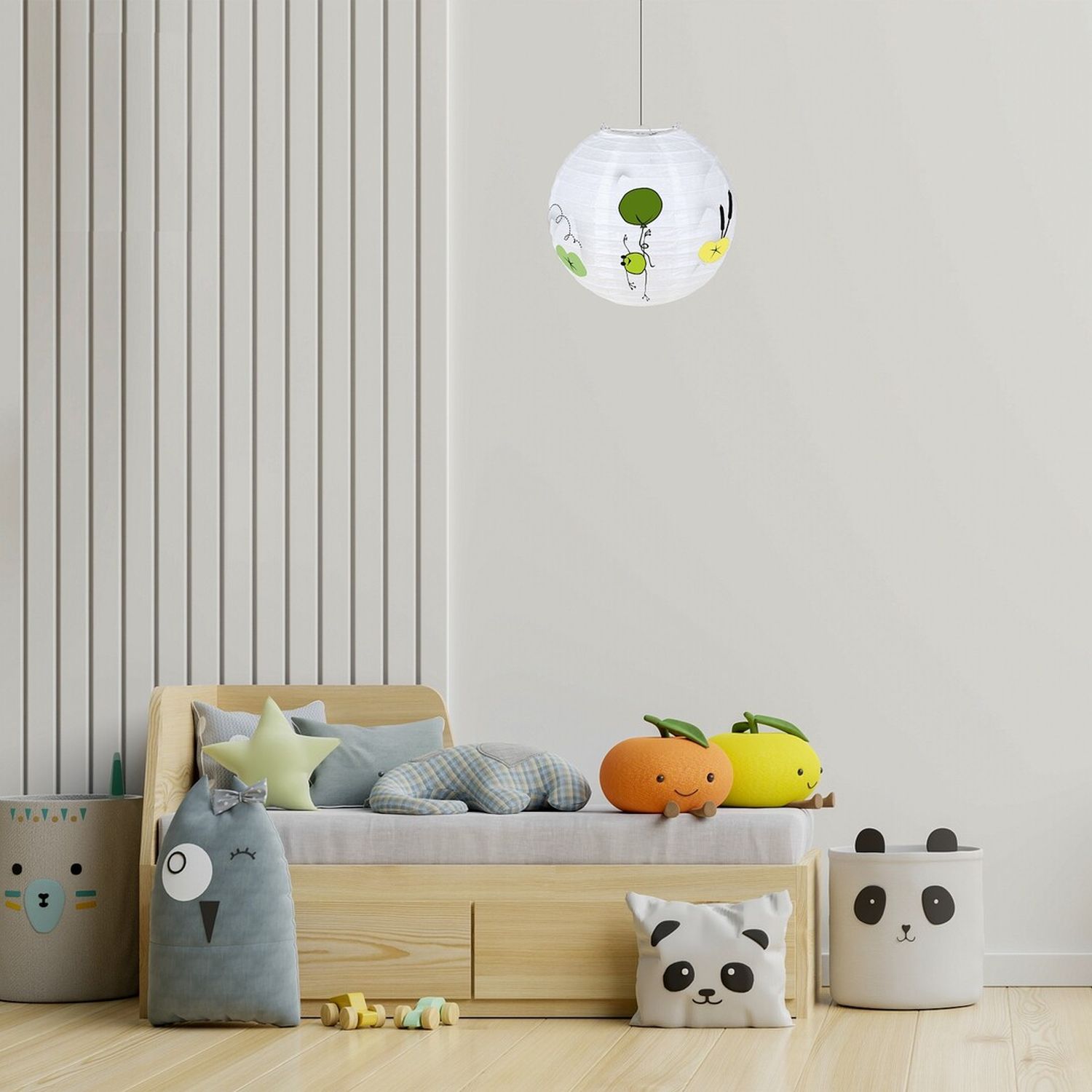 Rabalux Froggo lampa wisząca 1x40 W biała/multikolor 72070