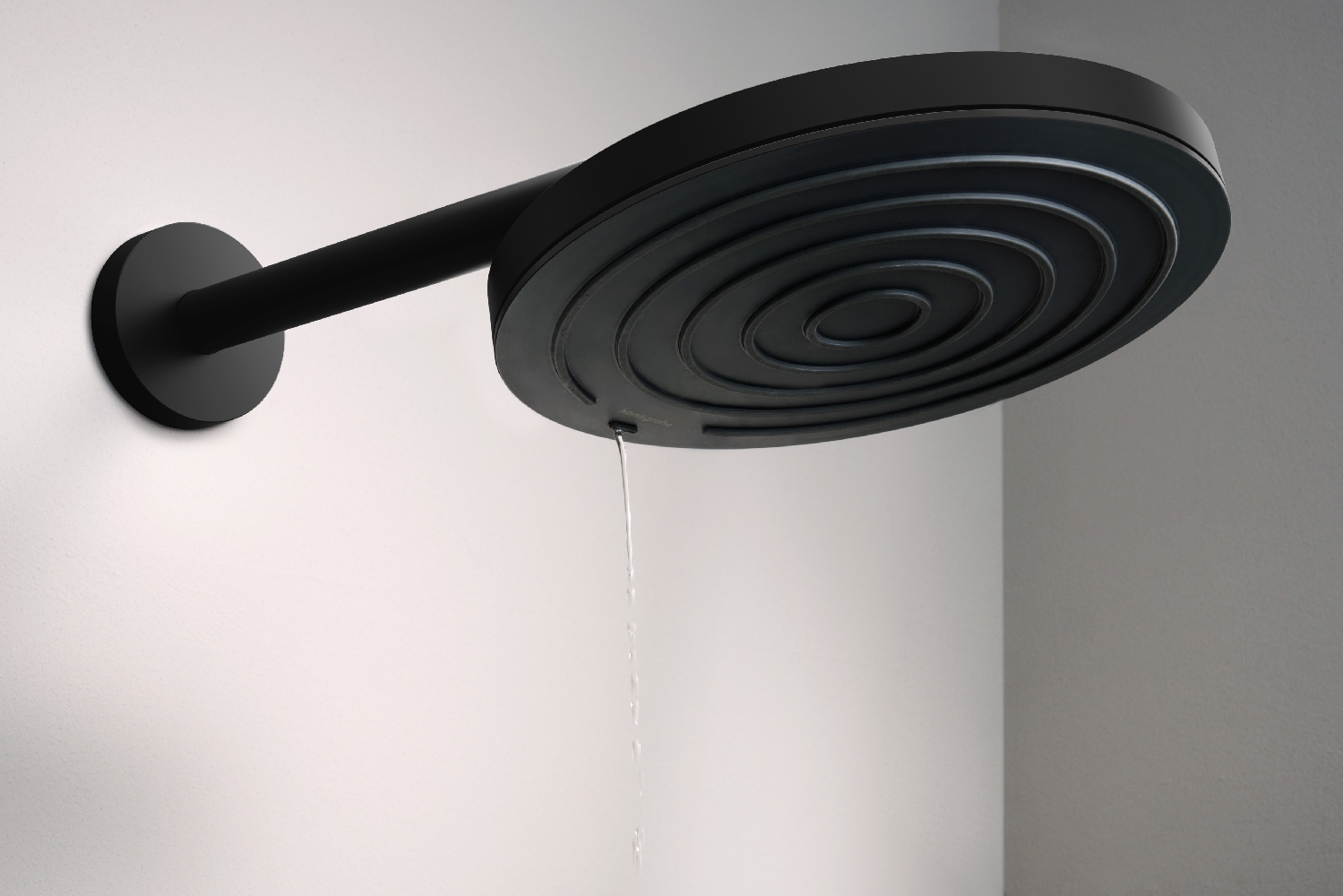 Hansgrohe ramię deszczownicy 39 cm ścienne czarny mat 24357670