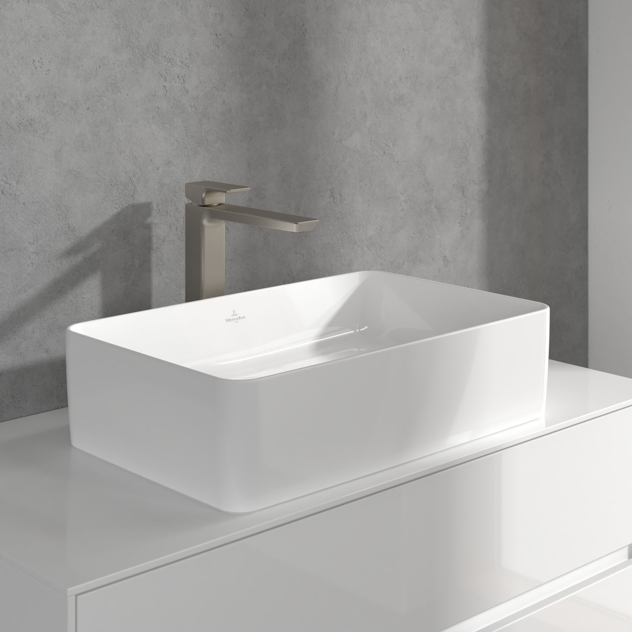 Villeroy & Boch Subway 3.0 bateria umywalkowa stojąca wysoka nikiel szczotkowany TVW11200400064