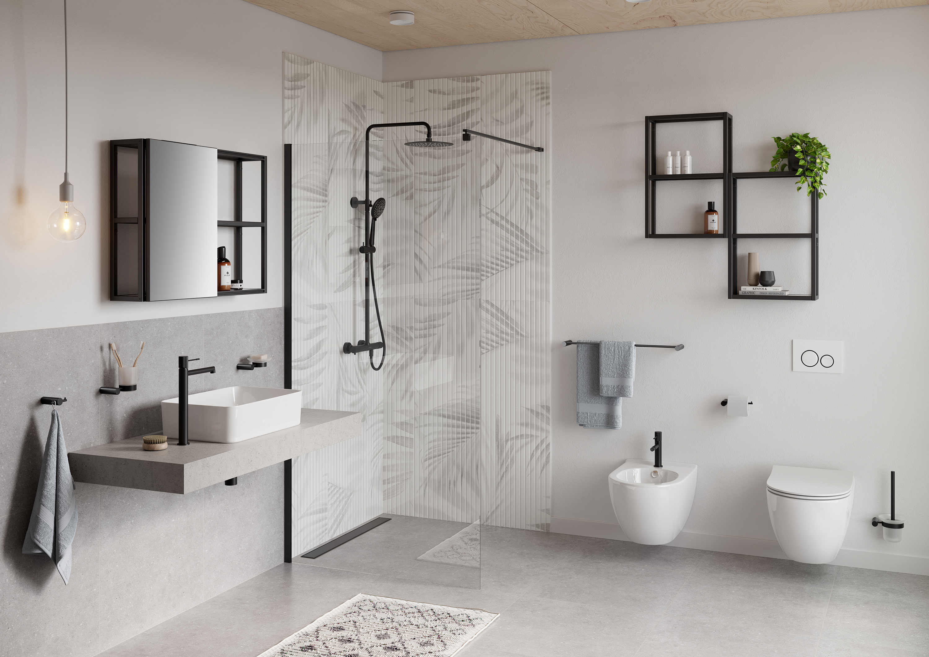 Cersanit Zen szczotka toaletowa stojąca czarna S951-877 - Wysyłka w 24h