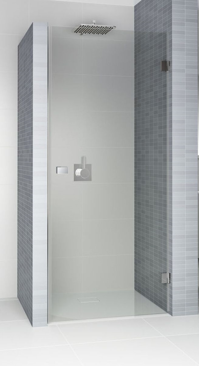 Riho Scandic NXT X101 drzwi prysznicowe 80 cm wnękowe prawe czarny mat/szkło przezroczyste G001004121