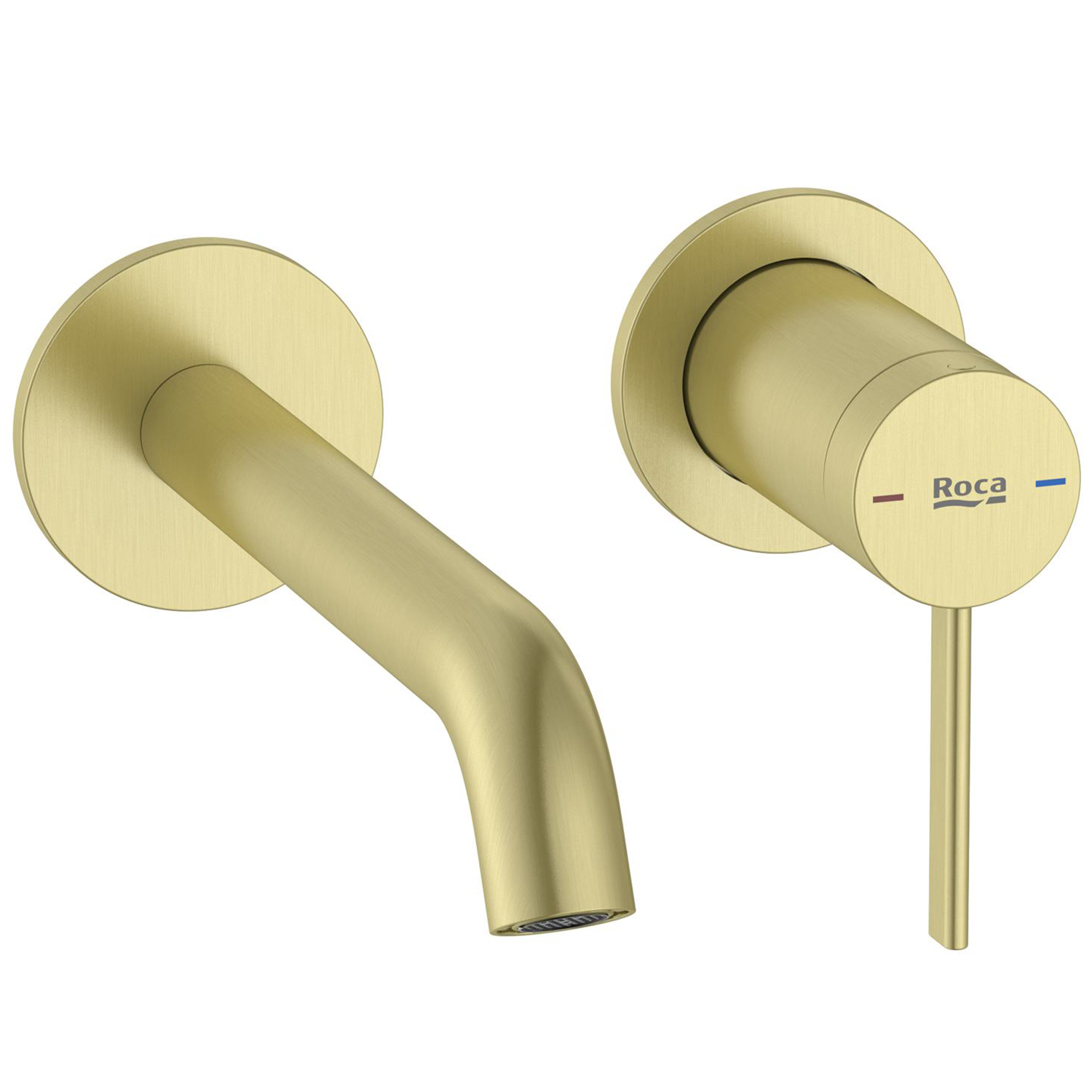 Roca Ona bateria umywalkowa podtynkowa Brushed Gold A5A359EVA0