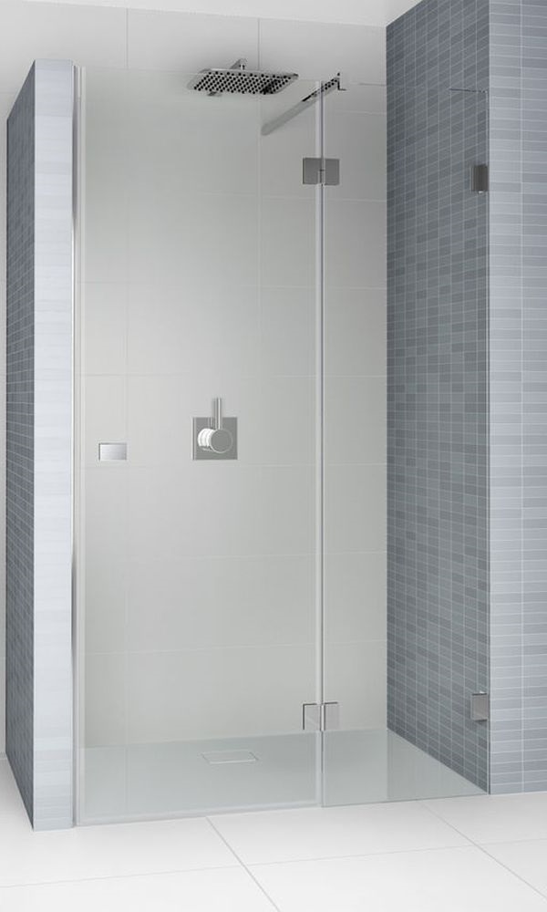 Riho Scandic NXT X104 drzwi prysznicowe 140 cm wnękowe prawe chrom błyszczący/szkło przezroczyste G001028120