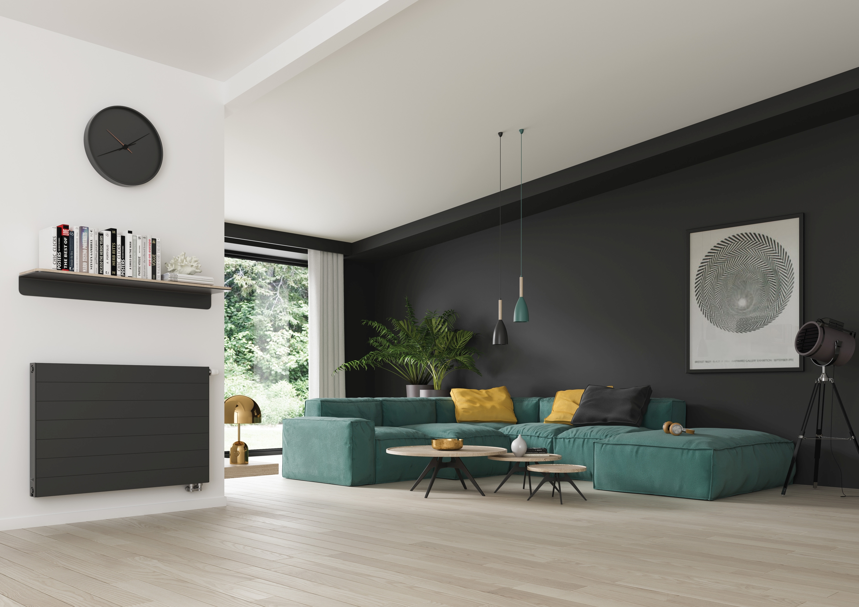 Purmo Ramo Ventil Compact grzejnik płytowy 60x80 cm podłączenie dolne lewe biały RCV22 600x800L