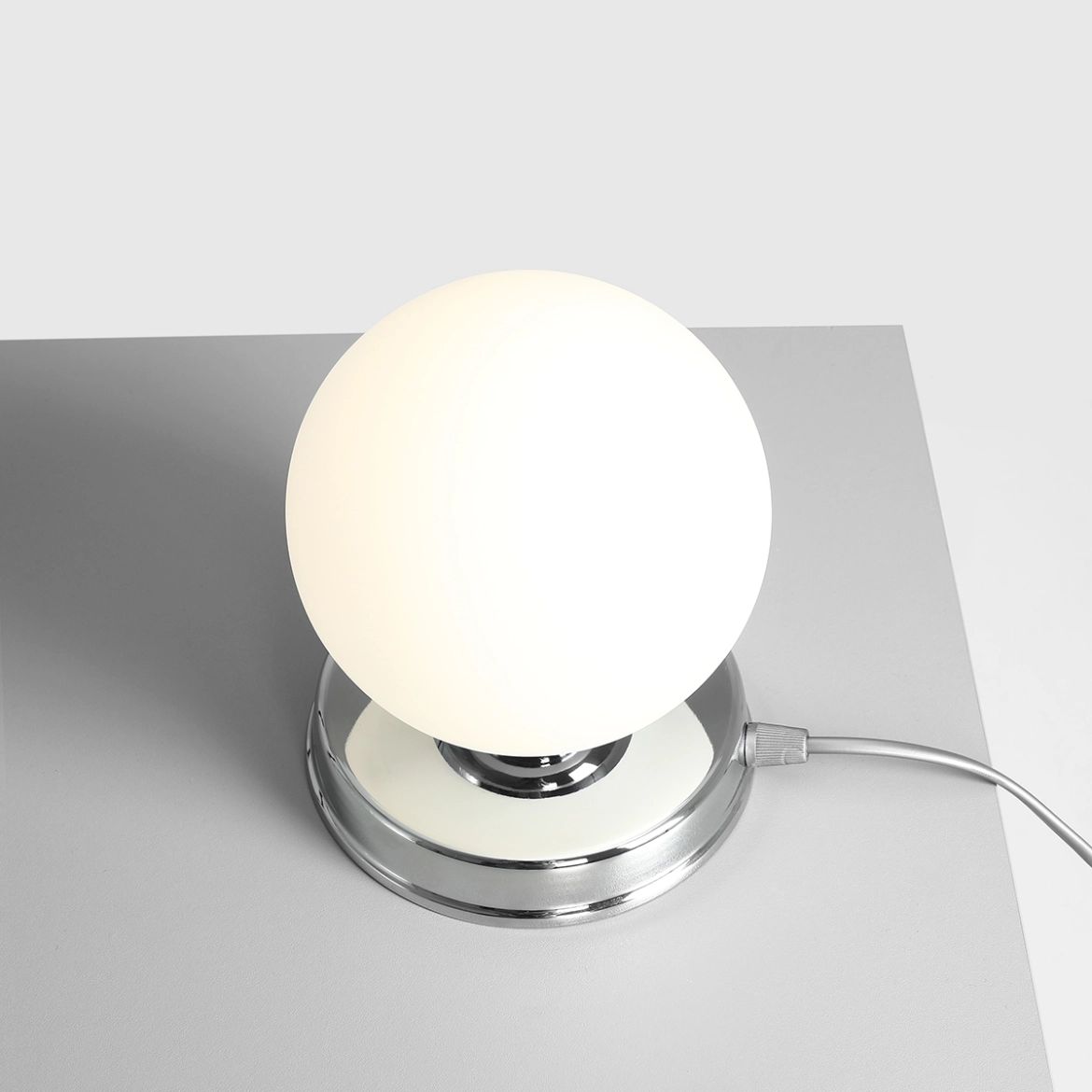 Aldex Ball lampa stołowa 1x10 W chrom 1076B4_S