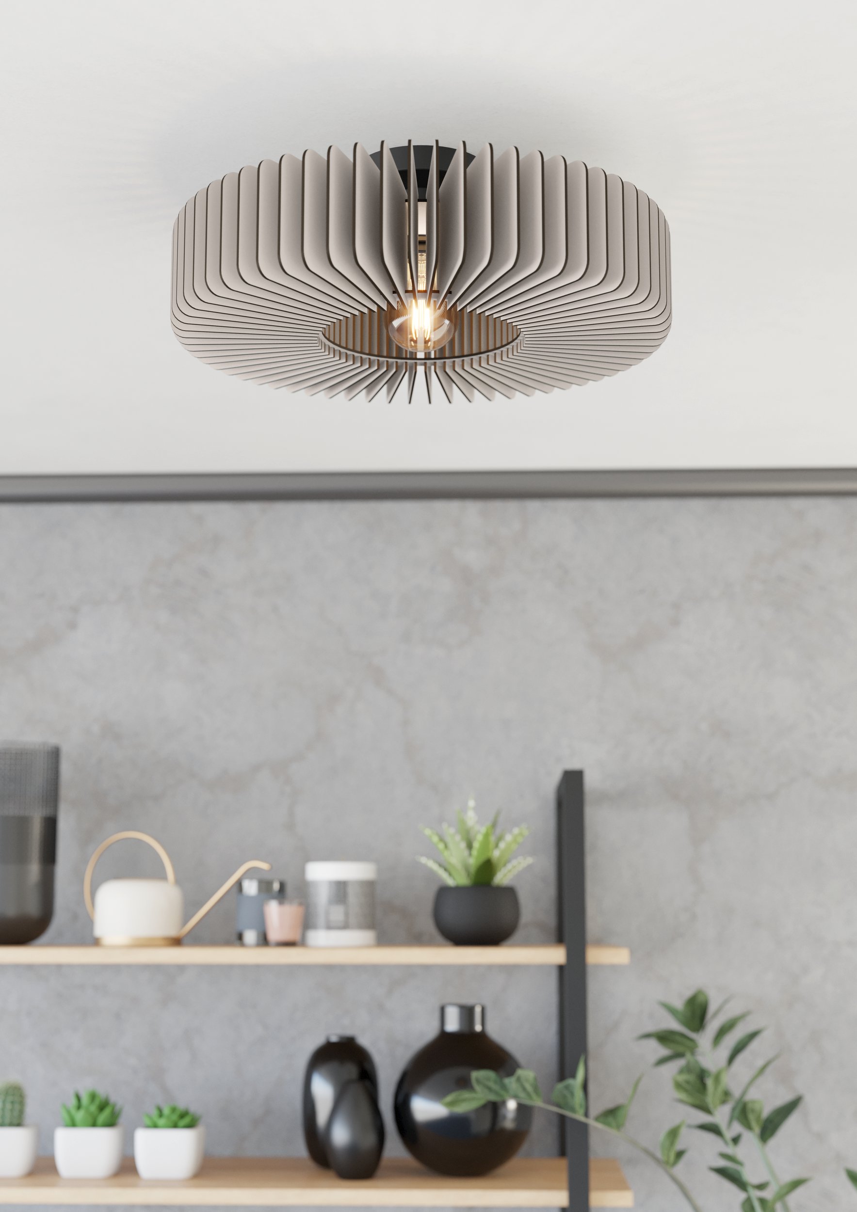 Eglo Palombaia lampa podsufitowa 1x40 W czarna-szara 900832 - Wysyłka w 24h
