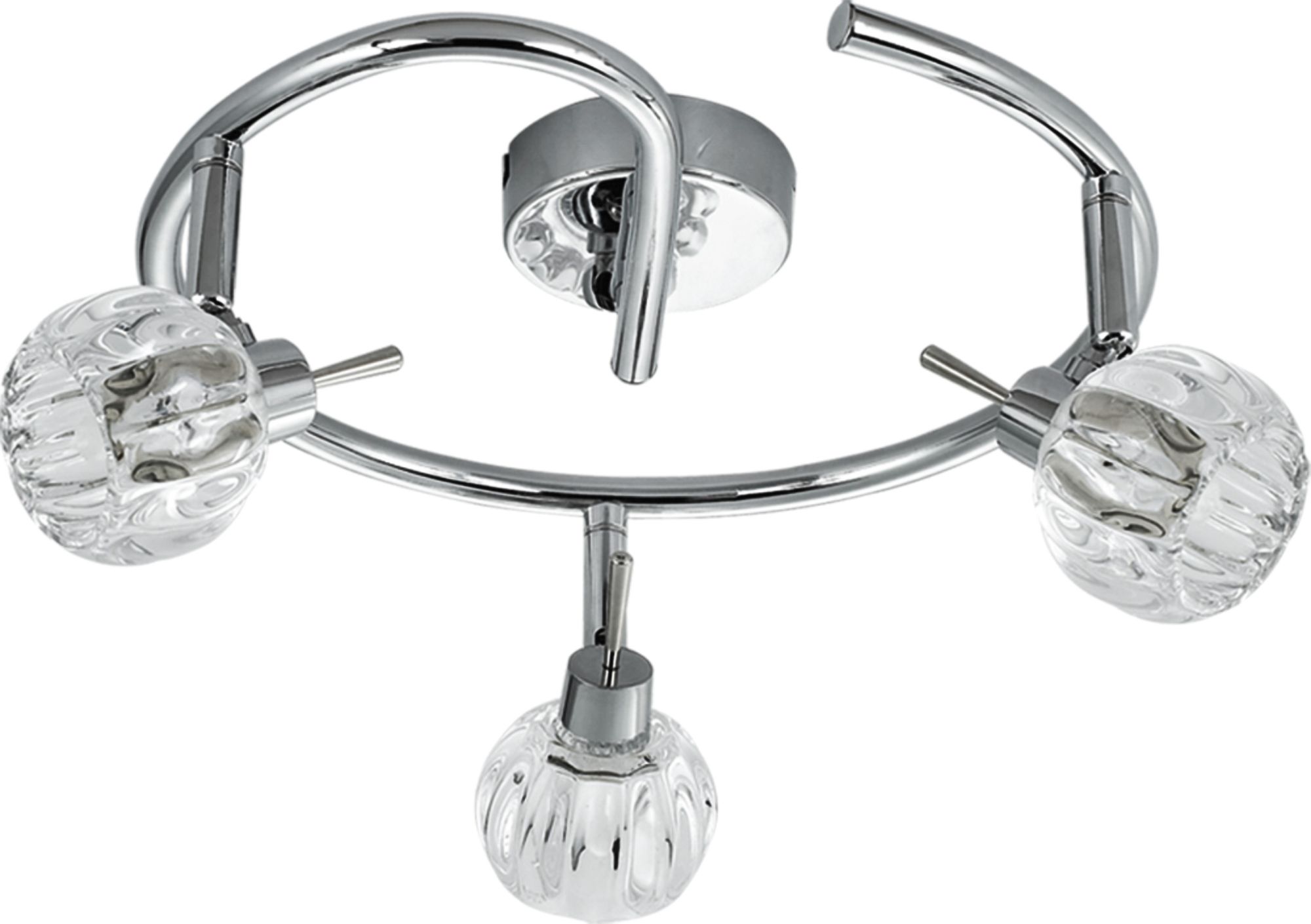 Candellux Bombola lampa podsufitowa 3x40W chrom/kryształ 98-70326
