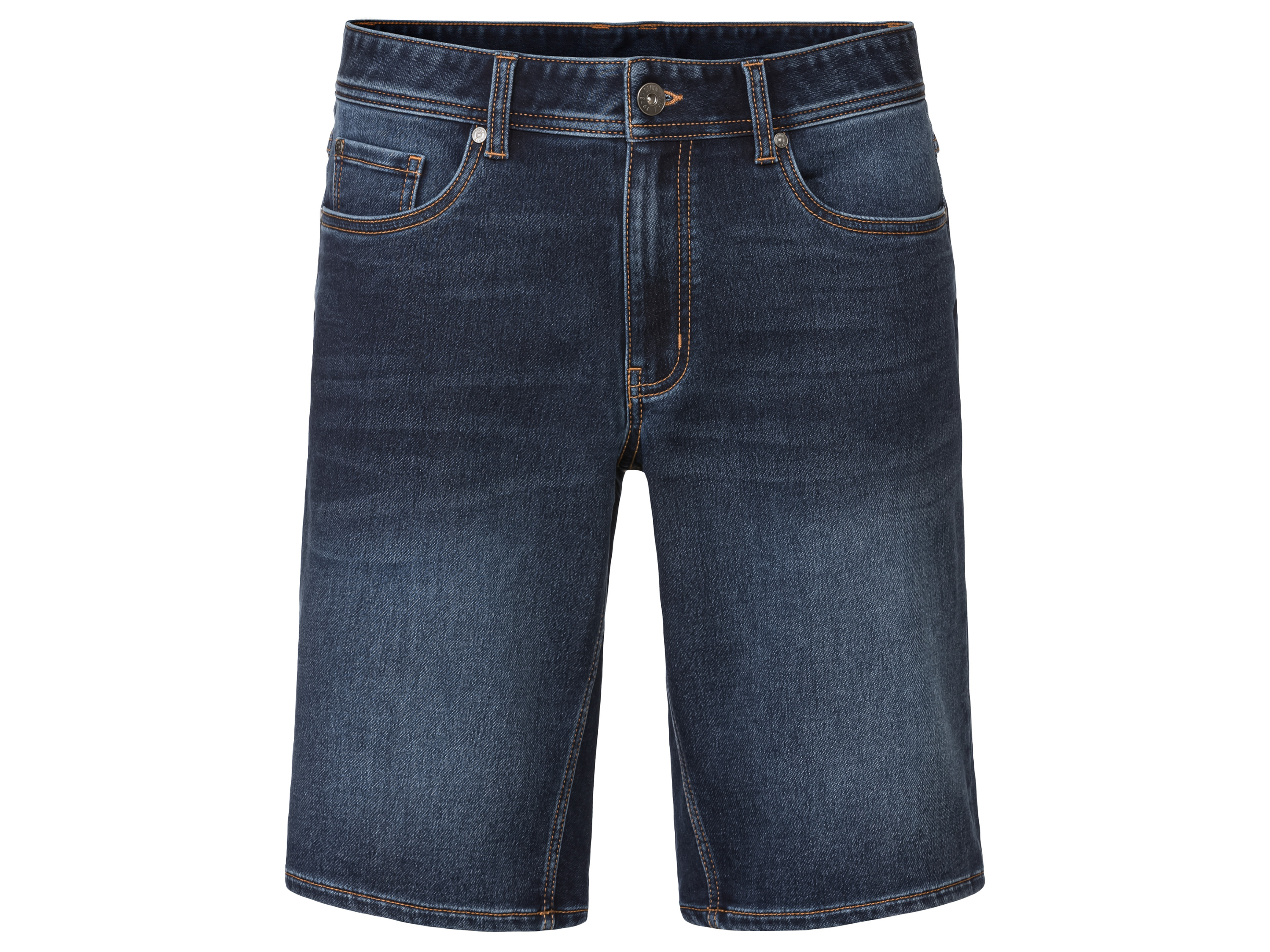 Livergy Bermudy męskie z jeansu dresowego 54, Ciemnoniebieski