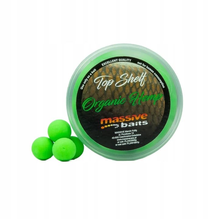 Massive Baits Kulki Pop Up Organic Hemp 14mm