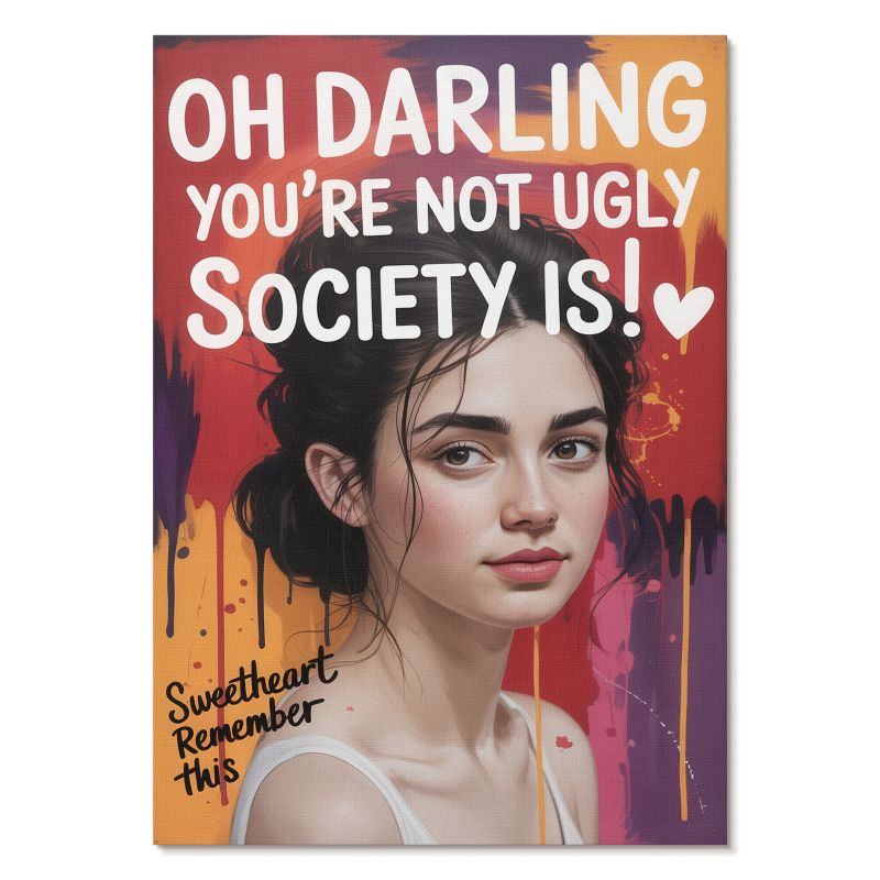 Plakat na Płótnie Tulup 21x29,7 cm (A4) Motywacyjny portret Do sypialni, salonu, przedpokoju 1 szt.
