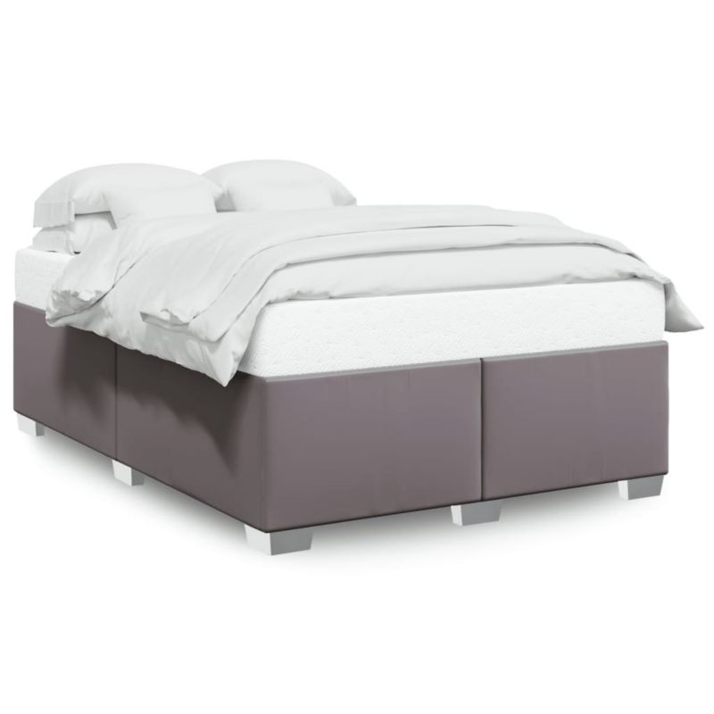 Łóżko tapicerowane WaszeMeble 140x190 cm szare WM-3284558 1 szt.