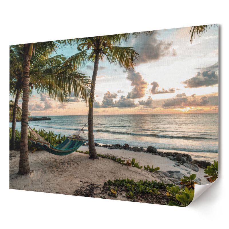 Plakat canvas Wallfluent Format A3 Tropikalna plaża Artysta TrueArt 1 szt.