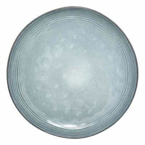 Talerz obiadowy Flower 22 cm 5FIVE SIMPLY SMART niebieski okrągły ceramiczny do zmywarki nowoczesny 1 szt.