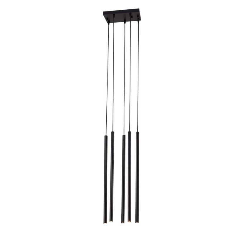 Lampa wisząca Shilo Kosame czarna wym: 160 x 27 x 12 cm 5xG9 x 2.5W 1 szt.