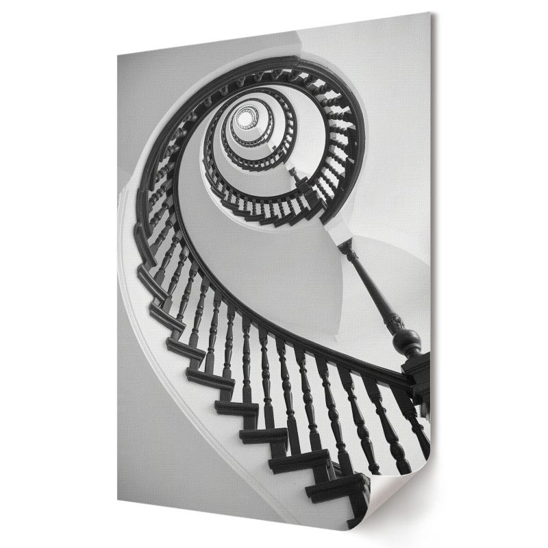 Plakat Wallfluent Format A1 Spiralne schody Kolektyw Visual Echo 1 szt.
