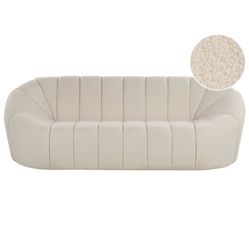 Sofa dla 3 osób Lomma Boucle Biały 1 szt.