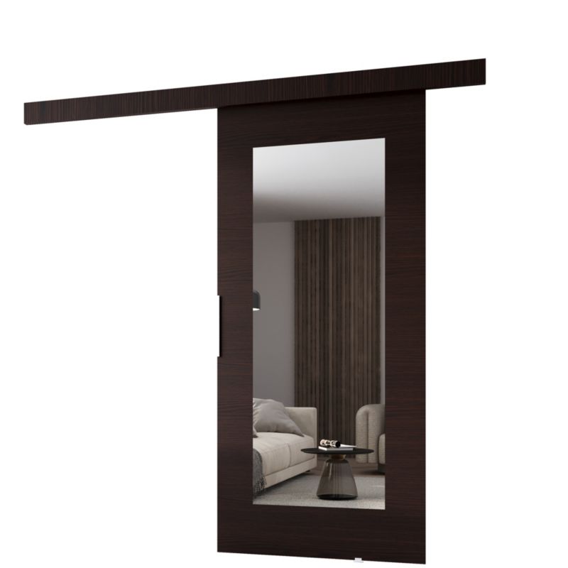 Drzwi przesuwne MINIO go for it CLEAN I 76 cm wenge z lustrem 1 szt.