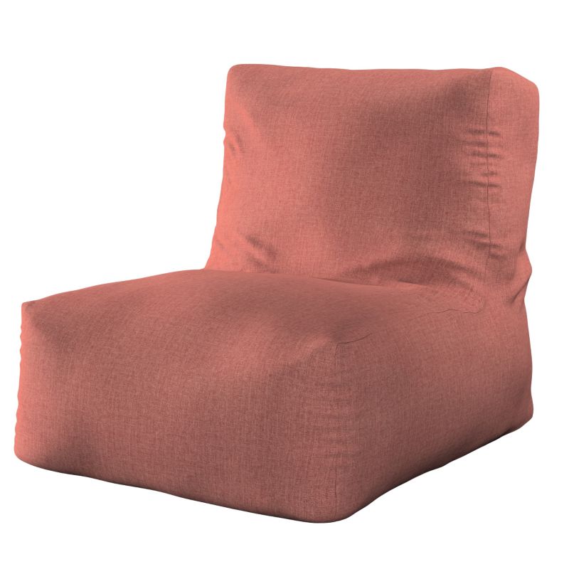Pufa- fotel Dekoria 67 x 31 x 75 cm brązowo-koniakowy szenil 1 szt.