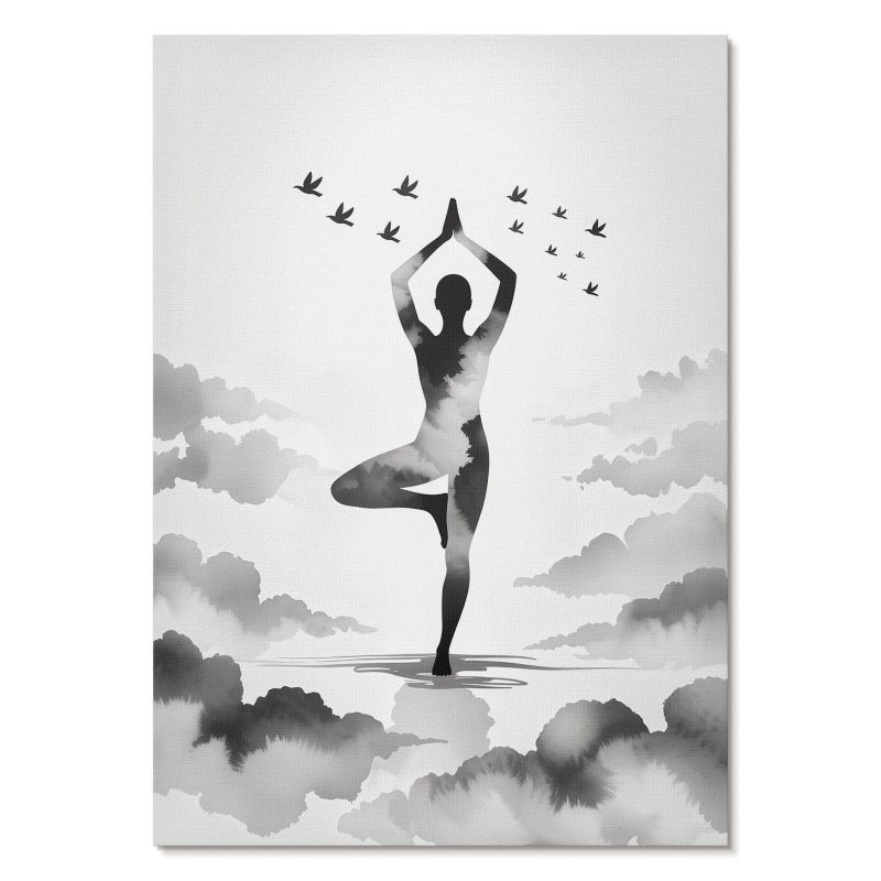 Plakat na Ścianę Tulup 29,7x42 cm (A3) Joga ilustracja Do sypialni, biura, salonu 1 szt.