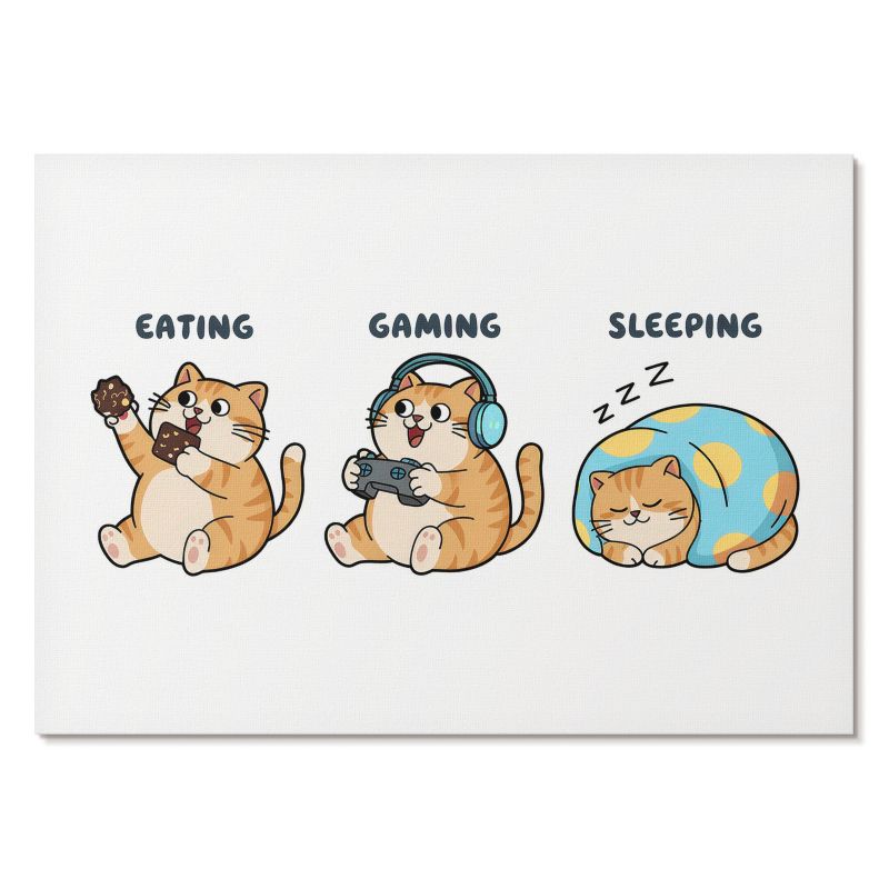Obraz Plakat Canvas Tulup 42x29,7 cm (A3) Kocie życie Do sypialni, biura, salonu 1 szt.