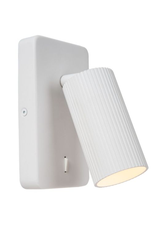 Kinkiet ścienny Lucide Clubs biały 1 x GU10 x 40W IP20 wym: 16 x 9 x 14,9 cm - 1 szt.
