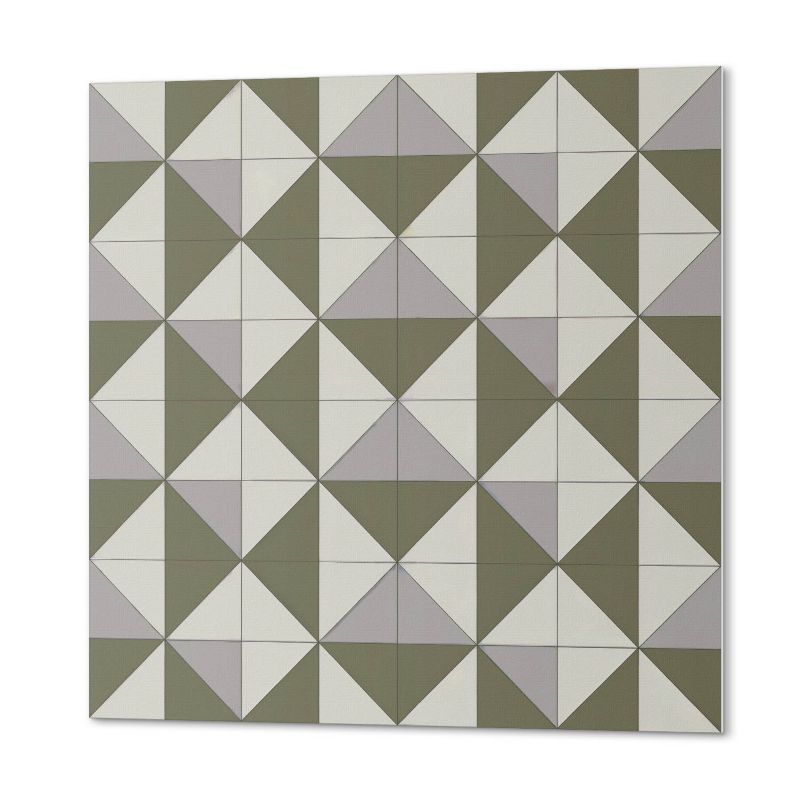Paczka Kafelków Winylowych PCV ArtPrintCave 50x50 cm Wzór geometrycznych trójkątów 4 szt.