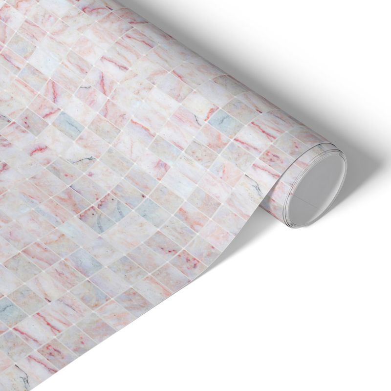 Samoprzylepna Okleina na Meble Tulup 50x100 cm Pastelowa mozaika Ekspresowa Metamorfoza Frontów i Szaf 1 rol.