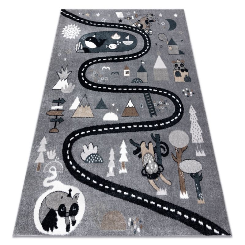 Dywan dla dzieci Fun RugsX 80x150 cm szary O299 1 szt.