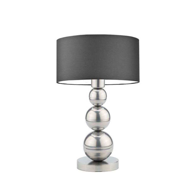 Lampka Nocna Volta Light Factory Bubble Abażur Srebrny/Grafitowy 1xE27 1szt.