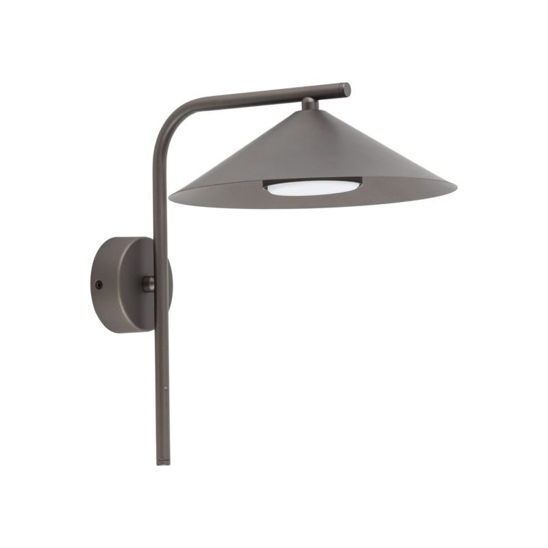 Kinkiet TK Lighting Lume S brązowy metalowy daszek 1Xgx53 -1szt.