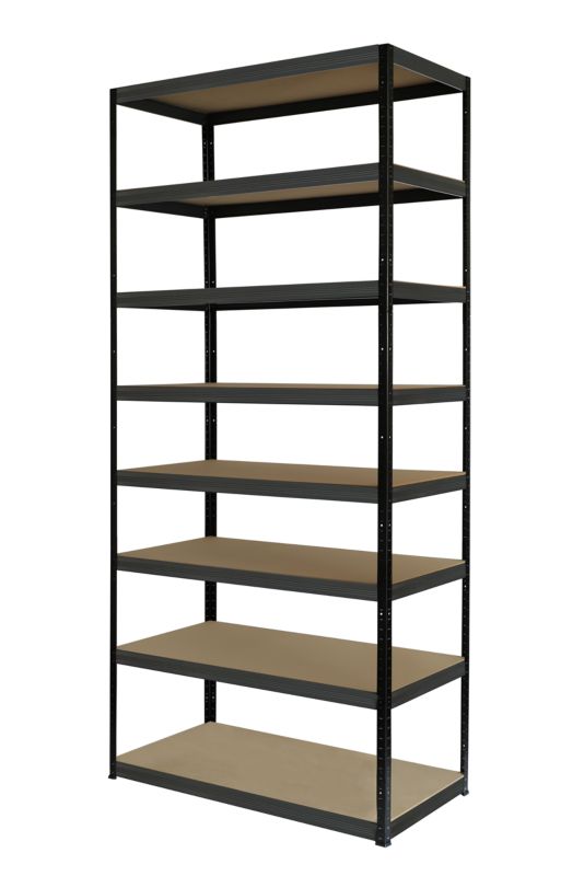 Regał metalowy MODO24 magazynowy czarno-grafitowy helios 270x120x60cm 8 półek po 350 kg 1 szt.