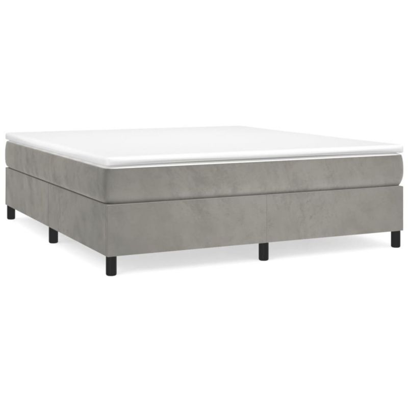 Łóżko tapicerowane WaszeMeble 200x200 cm jasnoszara WM-3121138 1 szt.