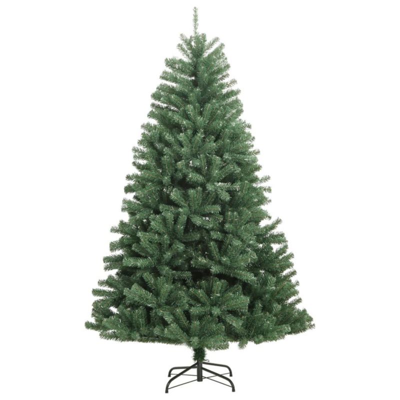Choinka sztuczna VidaXL zawiasowa ze stojakiem 120 cm zielony 1 szt.