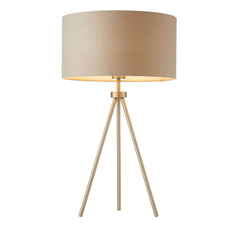 Lampa stołowa Endon TRI matowa niklowa 1xE27x20W IP20 wym:60x35x35cm - 1 szt.
