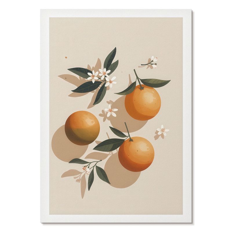 Obraz Plakat Canvas Tulup 29,7x42 cm (A3) Pomarańcze ilustracja Do kuchni, salonu, biura 1 szt.