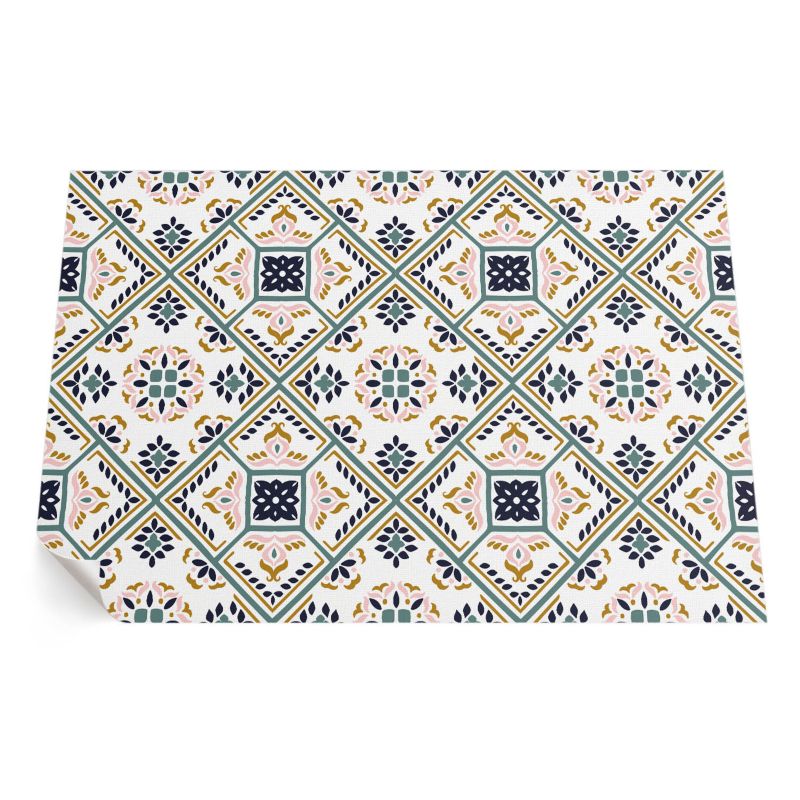 Winylowy Chodnik Zewnętrzny ArtPrintCave 100x150 cm Geometryczny deseń wzorzyste kafelki 1 szt.