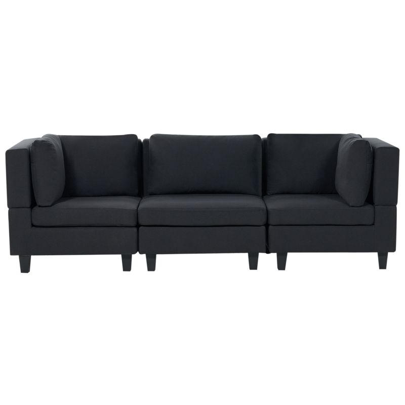 Sofa modułowa dla 3 osób Unstad Czarny 1 kpl