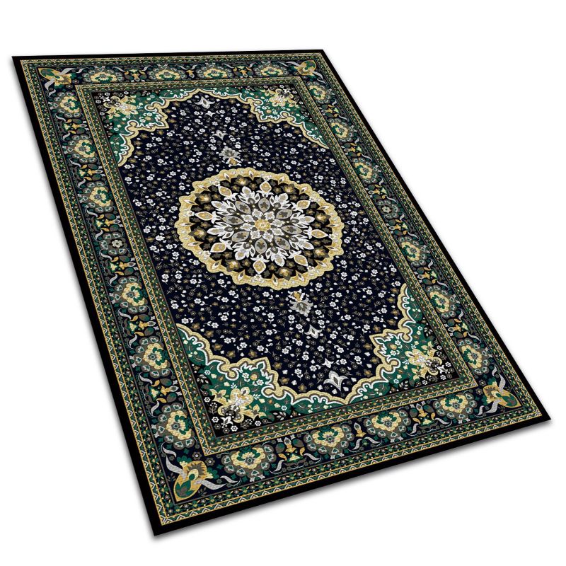 Winylowy Dywan Tarasowy Tulup 100x150 cm Wodoodporny, Lekki Złota mandala 1 szt.