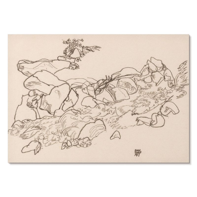 Plakat na Płótnie Tulup 42x29,7 cm (A3) Górski strumień Do salonu, sypialni, przedpokoju 1 szt.