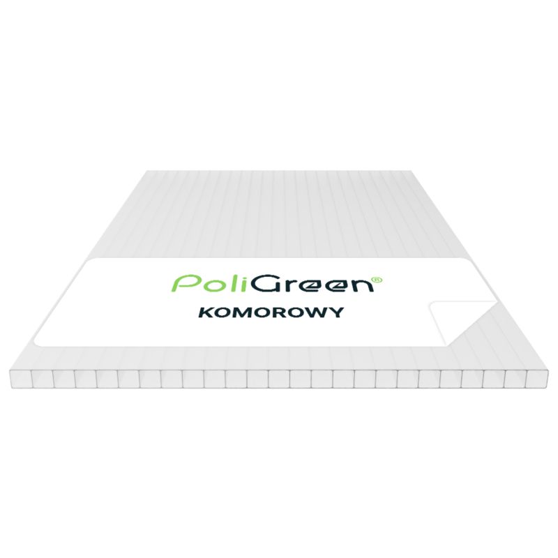 Płyta poliwęglan komorowy PoliGreen Mleczny multiwall 1500x1050/6 mm - 1 szt.