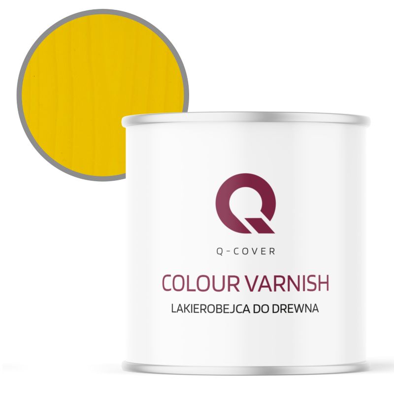 Lakierobejca do Drewna 3w1 Q-Cover Żółty Satyna 2.5L